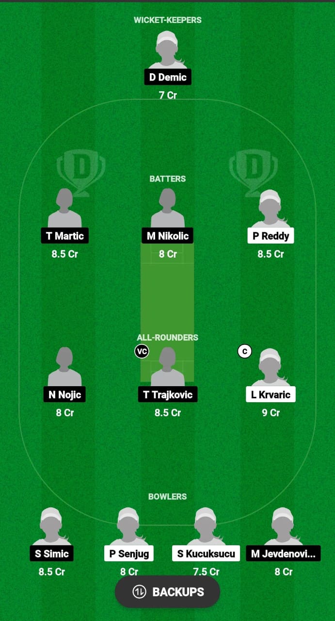 JZ-W vs LL-W Dream11 Prediction Fantasy Cricket Tips Dream11 Team ECS Women T10 Croatia 2024 