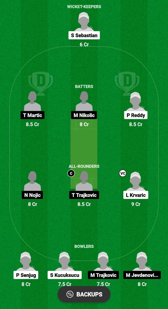 JZ-W vs LL-W Dream11 Prediction Fantasy Cricket Tips Dream11 Team ECS Women T10 Croatia 2024 