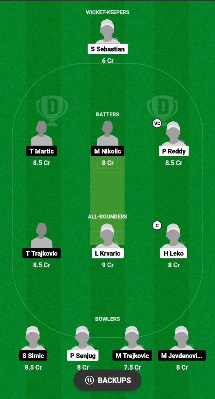 JZ-W vs LL-W Dream11 Prediction Fantasy Cricket Tips Dream11 Team ECS Women T10 Croatia 2024 