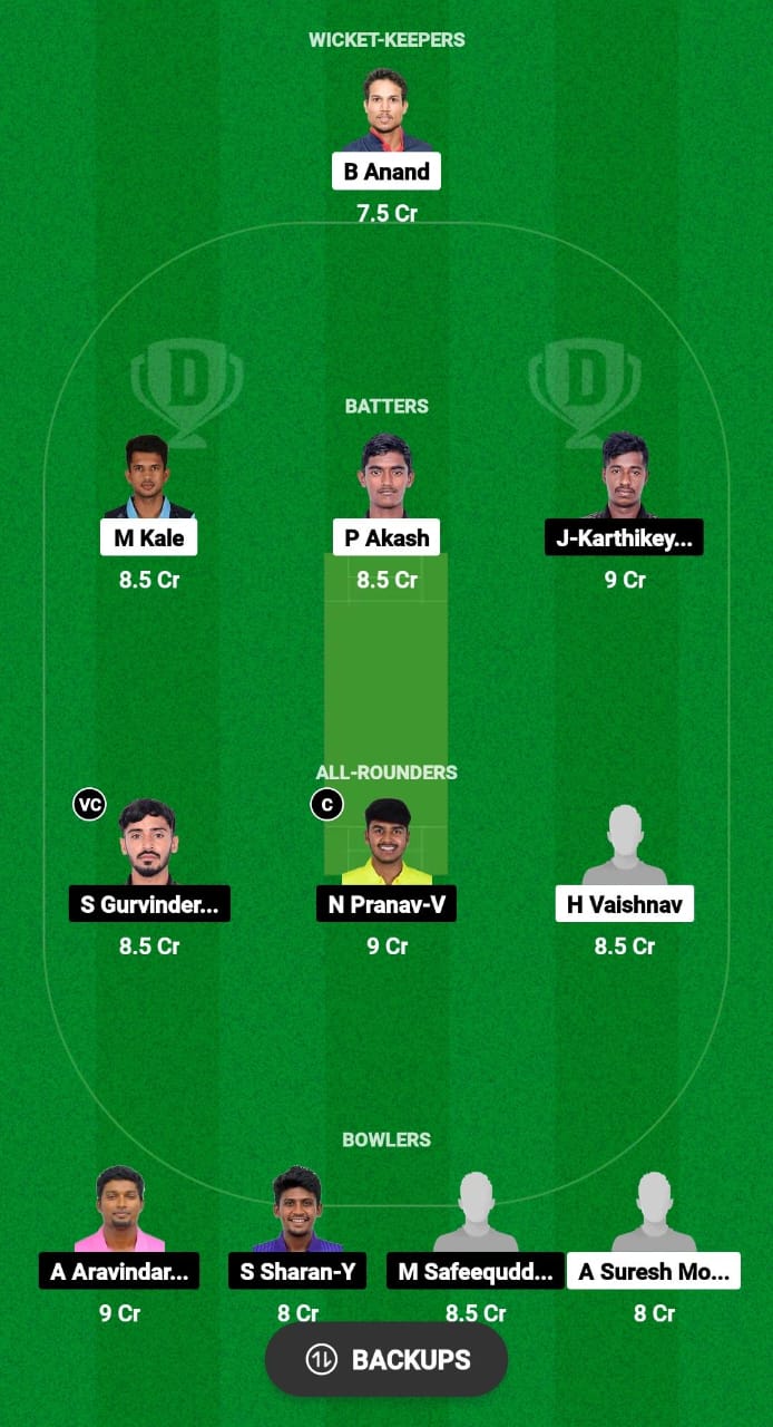 VMK vs OAW Dream11 Prediction Fantasy Cricket Tips Dream11 Team Pondicherry T20 Premier League 2024 