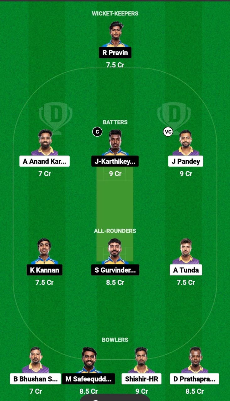 WTG vs OAW Dream11 Prediction Fantasy Cricket Tips Dream11 Team Pondicherry T20 Tournament 2024 