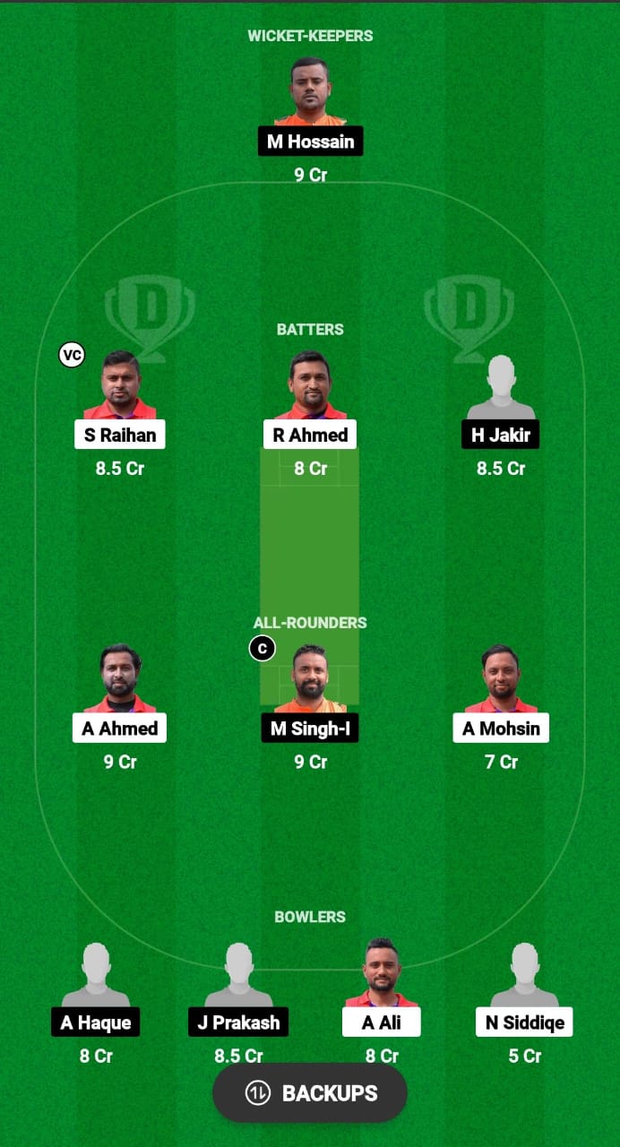 RBMS vs RGD Dream11 Prediction Fantasy Cricket Tips Dream11 Team ECS T10 Italy 2024 