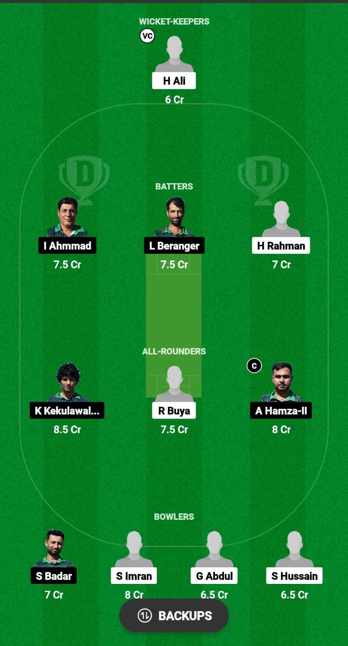 BAP vs RC Dream11 Prediction Fantasy Cricket Tips Dream11 Team ECS T10 Italy 2024