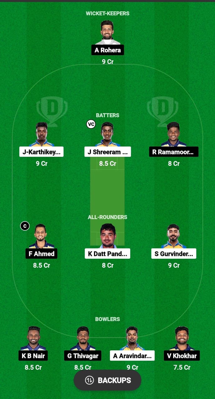 OAW vs MMS Dream11 Prediction Fantasy Cricket Tips Dream11 Team Pondicherry T20 Premier League 2024 