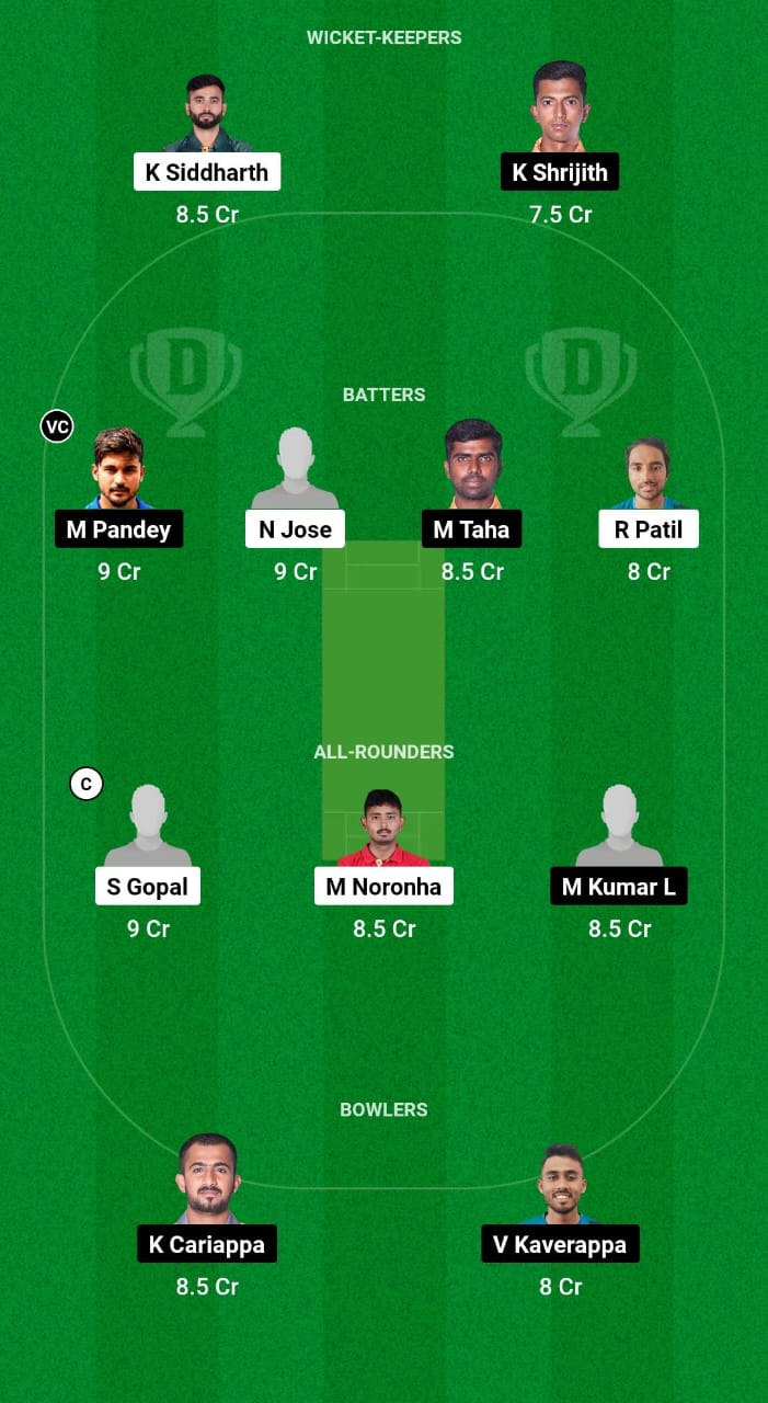 MD vs HT Dream11 Prediction Fantasy Cricket Tips Dream11 Team KSCA Maharaja T20 Trophy 2024 