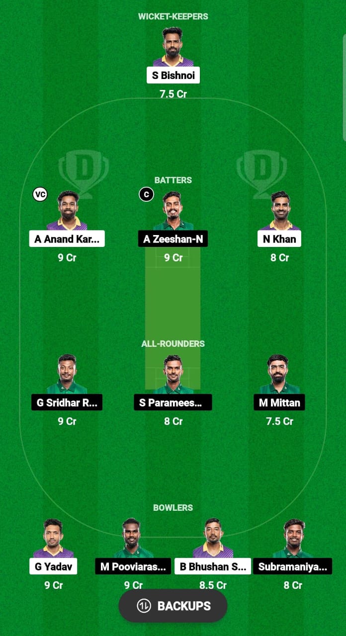 WTG vs YAR Dream11 Prediction Fantasy Cricket Tips Dream11 Team Pondicherry T20 Premier League 2024 