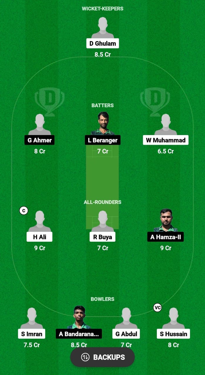 BAP vs RC Dream11 Prediction Fantasy Cricket Tips Dream11 Team ECS T10 Italy 2024 