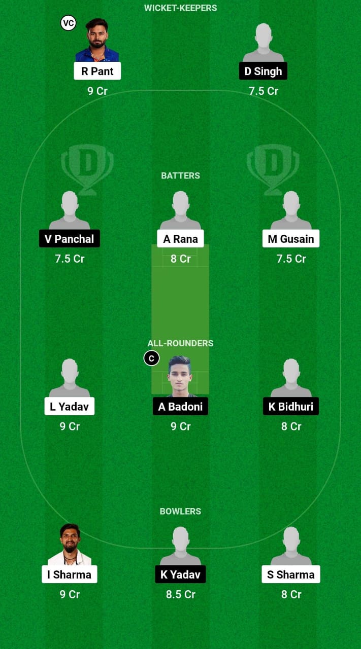 PD vs CDS Dream11 Prediction Fantasy Cricket Tips Dream11 Team Delhi T20 League 2024 