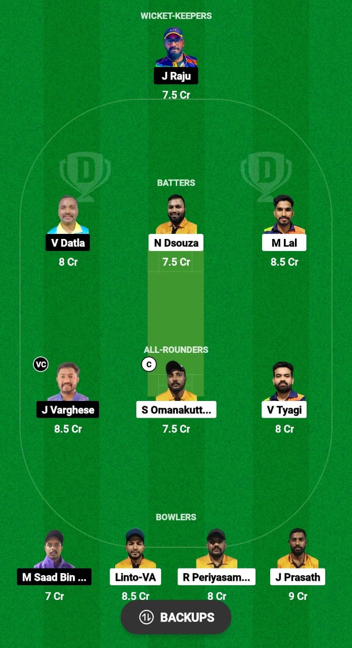 AMB vs COH Dream11 Prediction Fantasy Cricket Tips Dream11 Team KCC T10 Challengers Cup 2024 