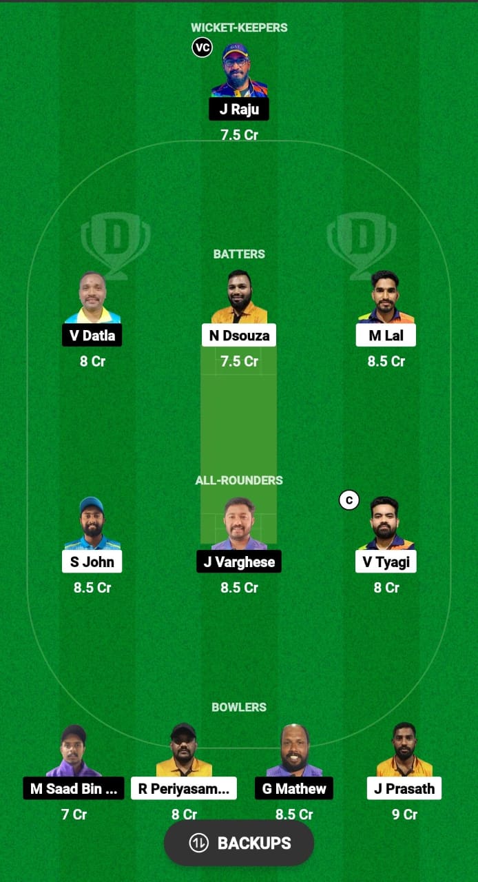 AMB vs COH Dream11 Prediction Fantasy Cricket Tips Dream11 Team KCC T10 Challengers Cup 2024 