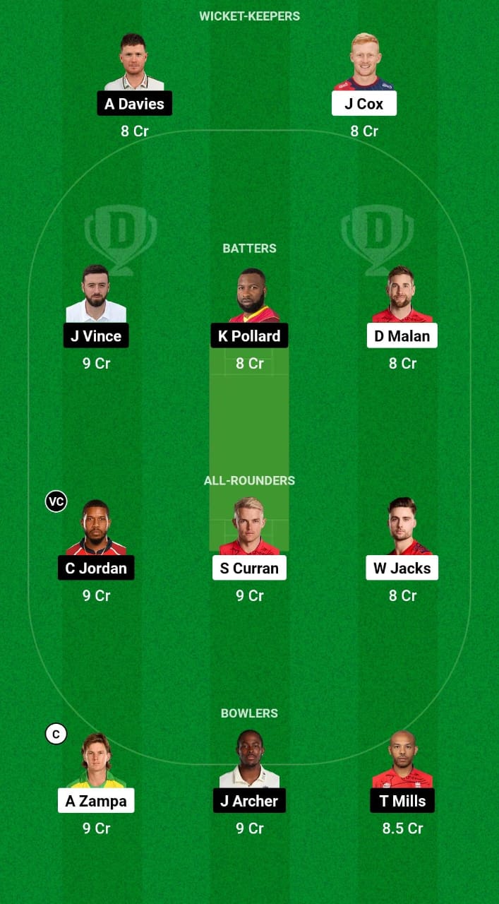 OVI vs SOB Dream11 Prediction Fantasy Cricket Tips Dream11 Team The Hundred Men's 2024 