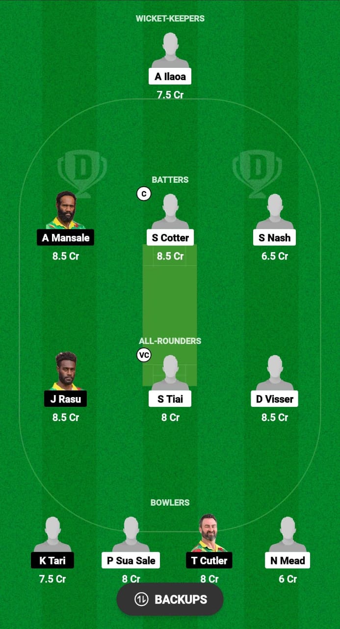 SMO vs VAN Dream11 Prediction Fantasy Cricket Tips Dream11 Team ICC Men's T20 WC EAP Qualifier 2024 