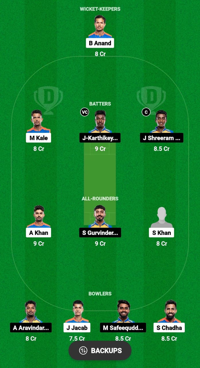 VMK vs OAW Dream11 Prediction Fantasy Cricket Tips Dream11 Team Pondicherry T20 Premier League 2024 