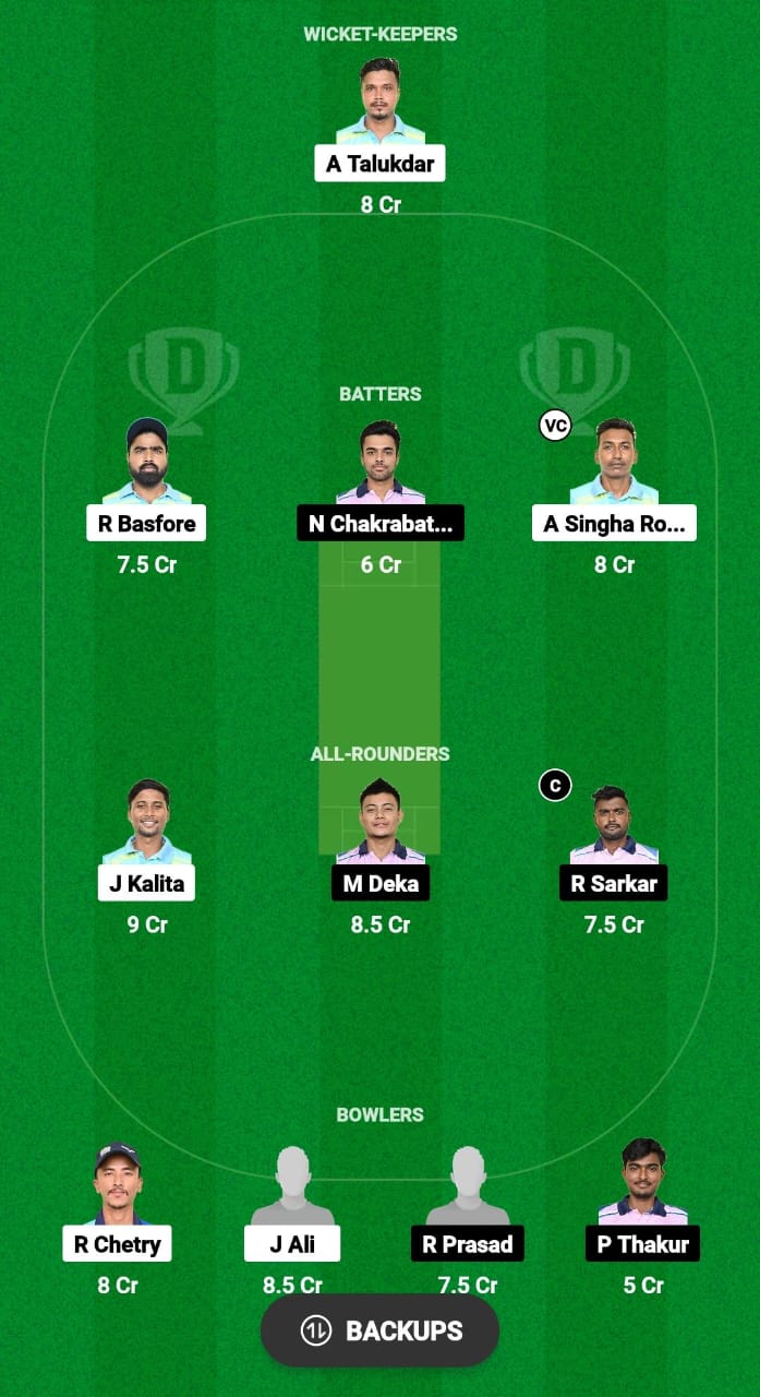 BDM vs AC Dream11 Prediction Fantasy Cricket Tips Dream11 Team Assam Men's T20 Trophy 2024 