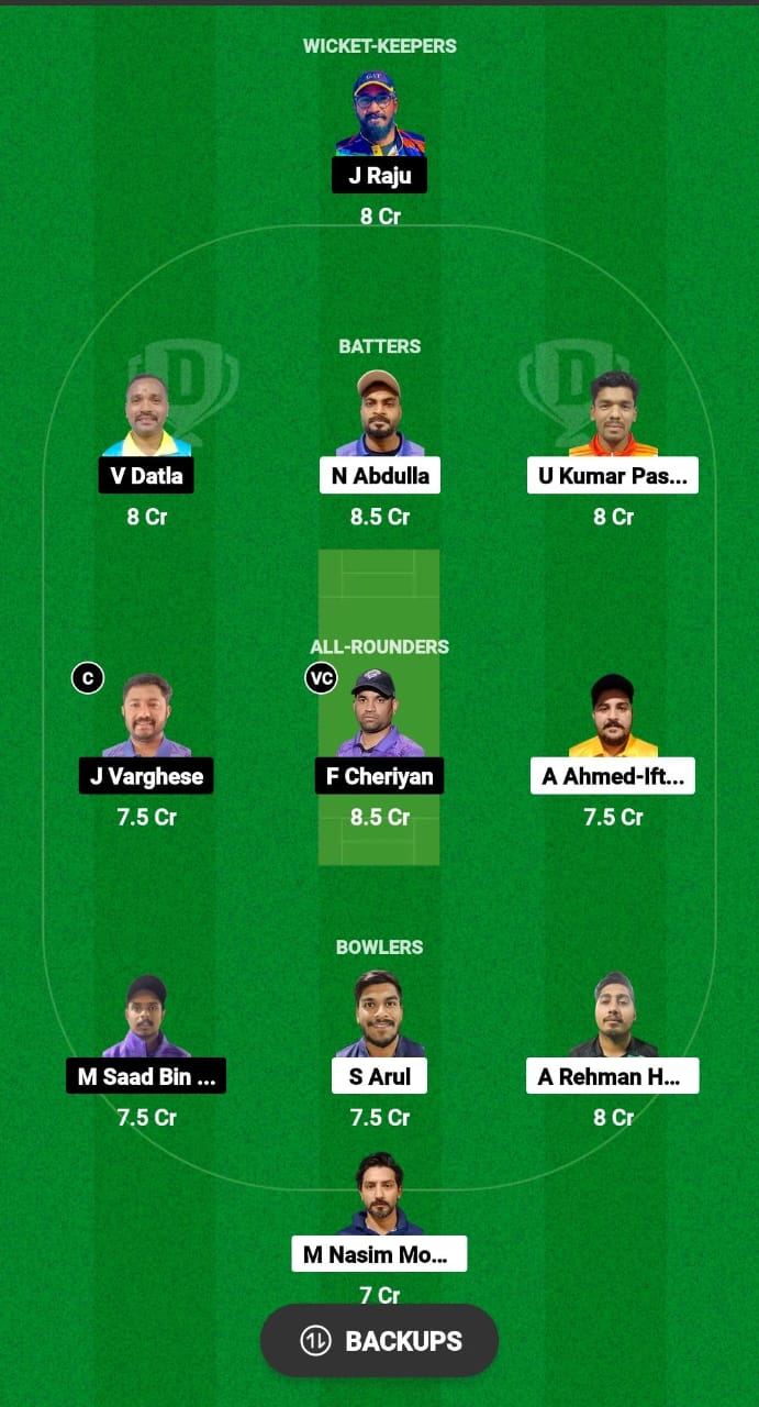 FRB vs COH Dream11 Prediction Fantasy Cricket Tips Dream11 Team KCC T10 Challengers Cup 2024 