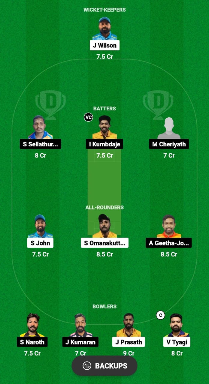 AMB vs IQS Dream11 Prediction Fantasy Cricket Tips Dream11 Team KCC T10 Challengers Cup 2024 