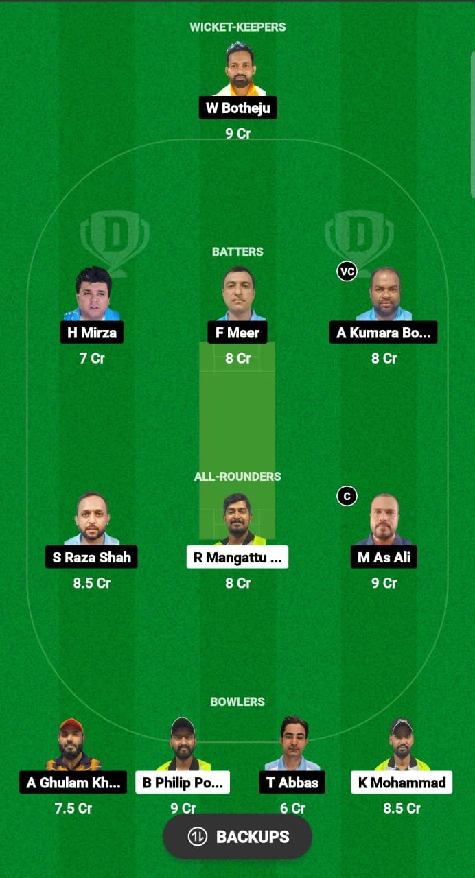 KRM vs KWM Dream11 Prediction Fantasy Cricket Tips Dream11 Team KCC T10 Challengers Cup 2024 