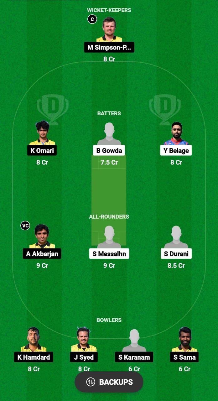 GCA vs VCC Dream11 Prediction Fantasy Cricket Tips Dream11 Team ECS T10 Austria 2024 