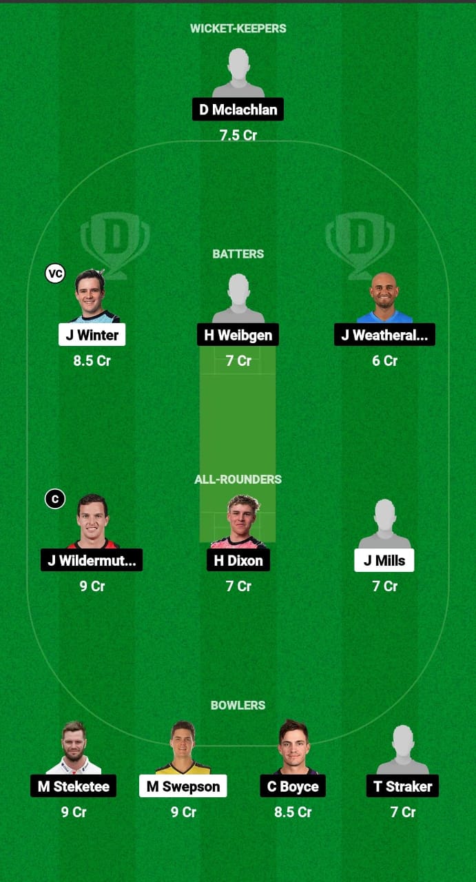 SGR vs VLY Dream11 Prediction Fantasy Cricket Tips Dream11 Team Australian T20 Max Men 2024 