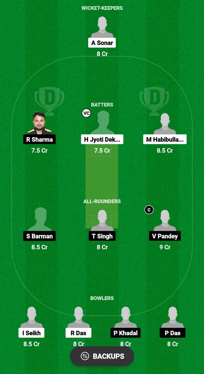 NSC vs CCC Dream11 Prediction Fantasy Cricket Tips Dream11 Team Assam T20 Pride Cup 2024 