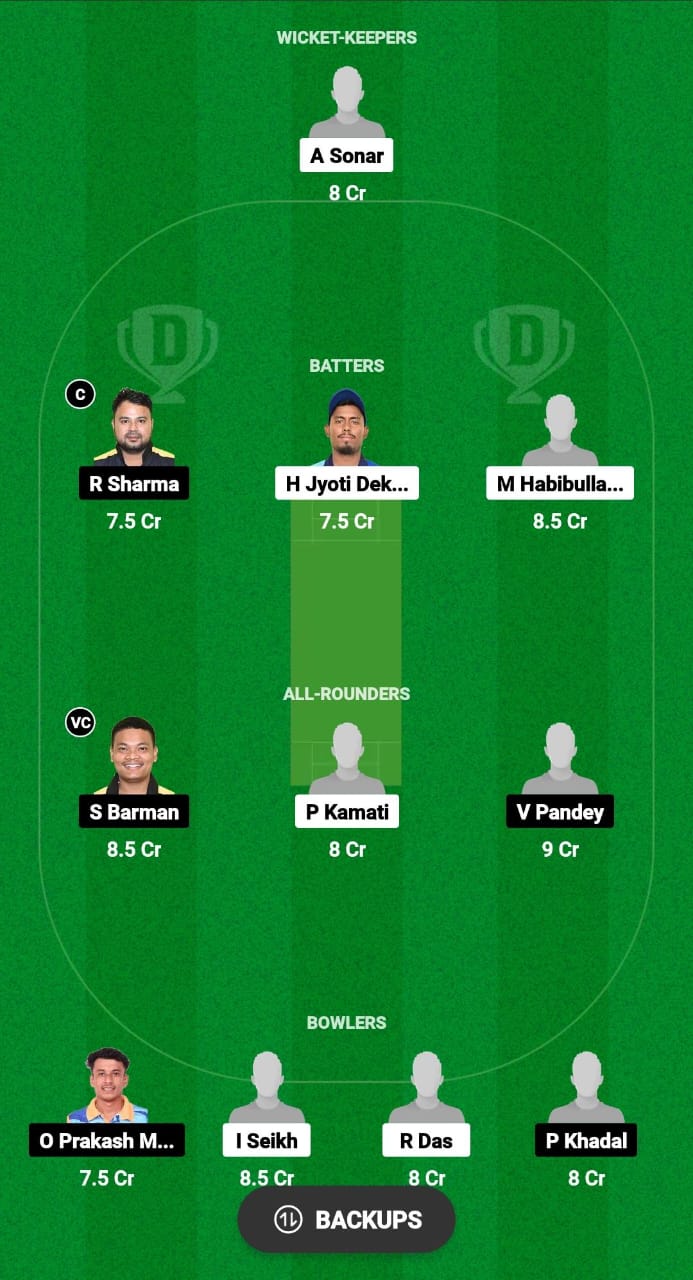 NSC vs CCC Dream11 Prediction Fantasy Cricket Tips Dream11 Team Assam T20 Pride Cup 2024 