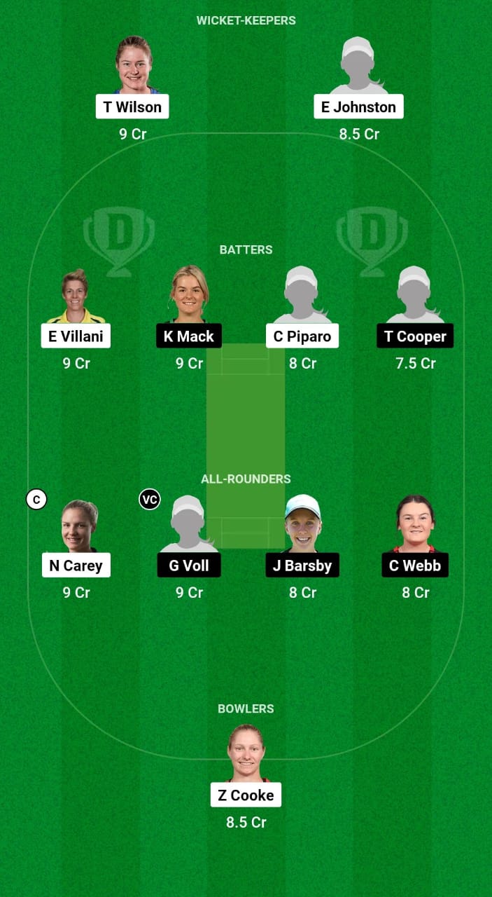 WYN-W vs SGR-W Dream11 Prediction Fantasy Cricket Tips Dream11 Team Australian KFC T20 Max Women 2024 