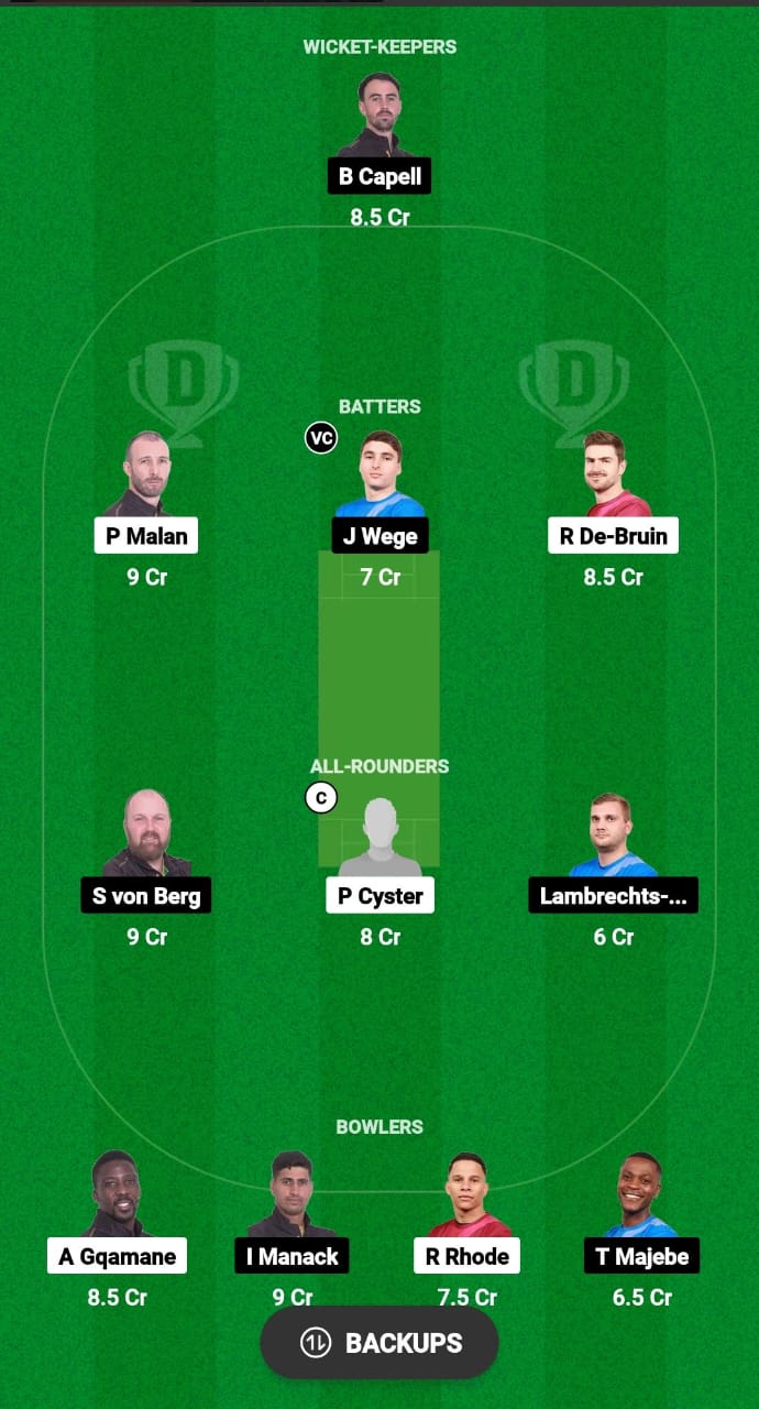 SK vs WCB Dream11 Prediction Fantasy Cricket Tips Dream11 Team South Africa Boland T10 League 2024 