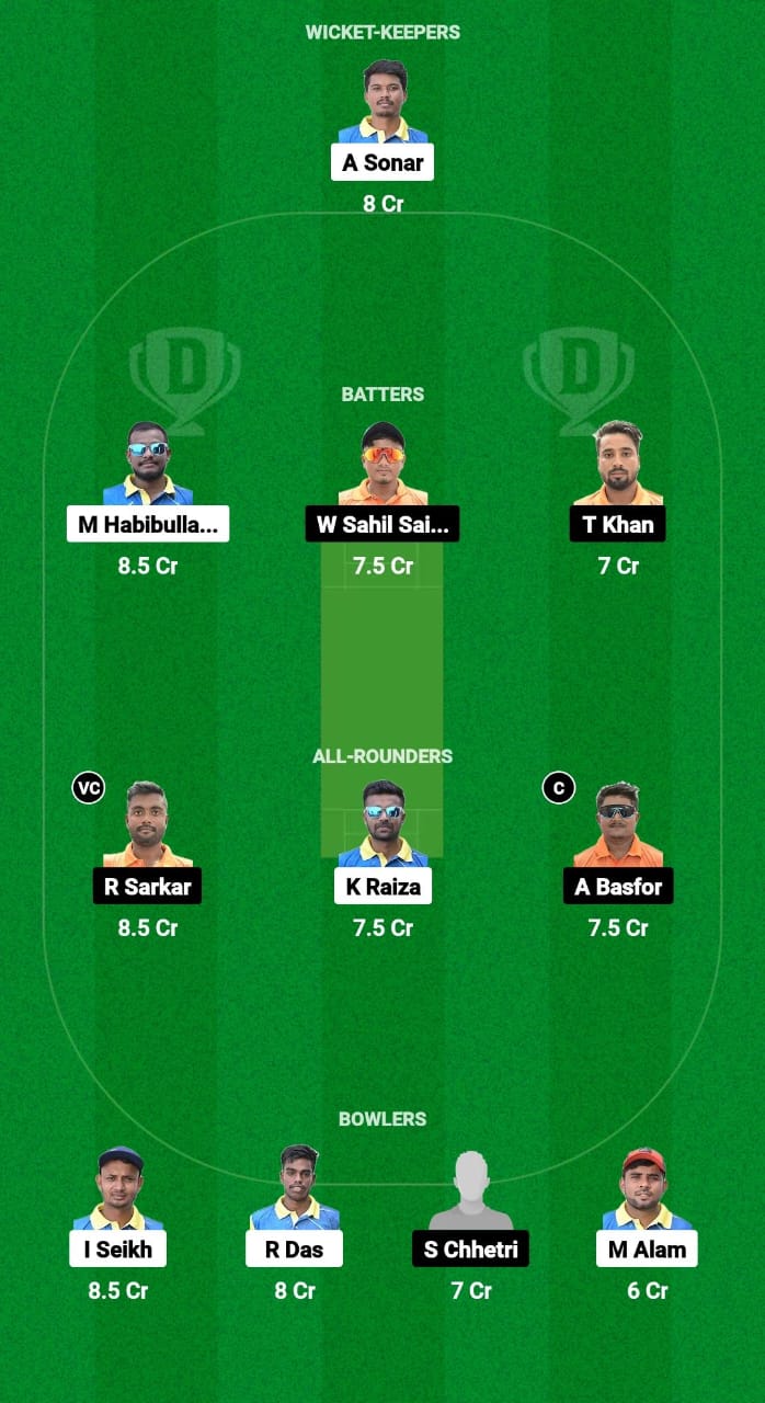 NSC vs AC Dream11 Prediction Fantasy Cricket Tips Dream11 Team Assam T20 Pride Cup 2024 