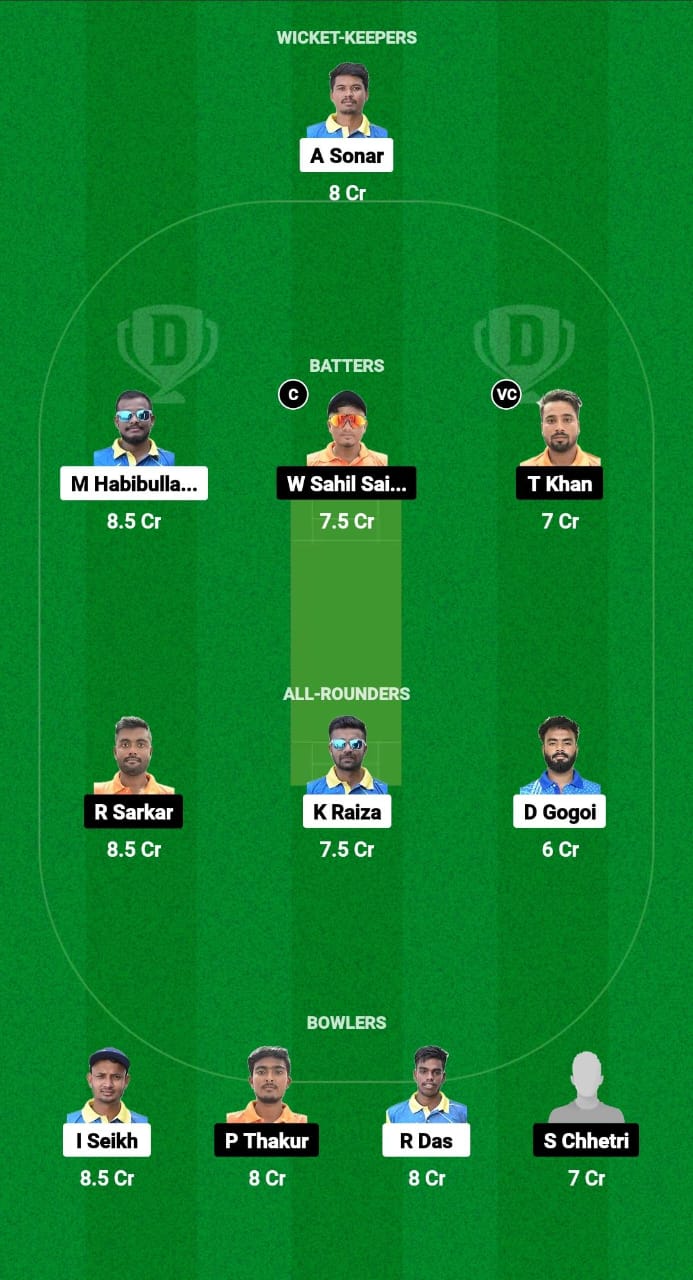 NSC vs AC Dream11 Prediction Fantasy Cricket Tips Dream11 Team Assam T20 Pride Cup 2024 