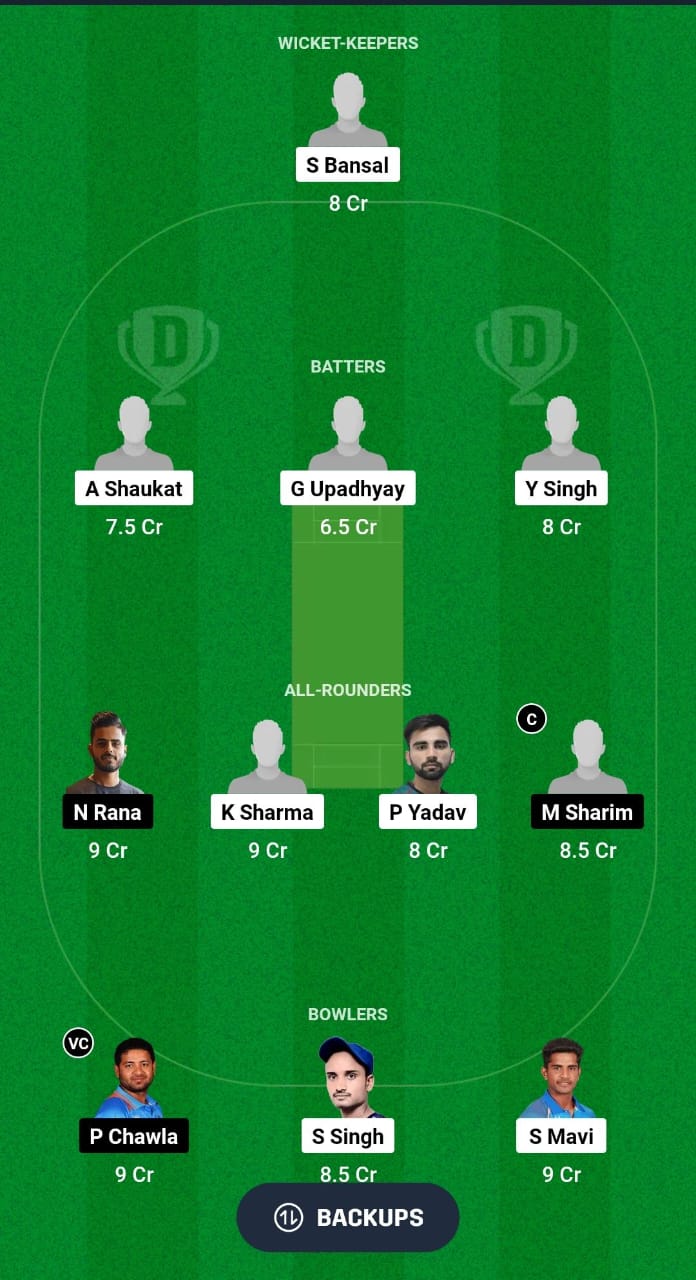 KAS vs NOI Dream11 Prediction Fantasy Cricket Tips Dream11 Team Uttar Pradesh T20 League 2024 