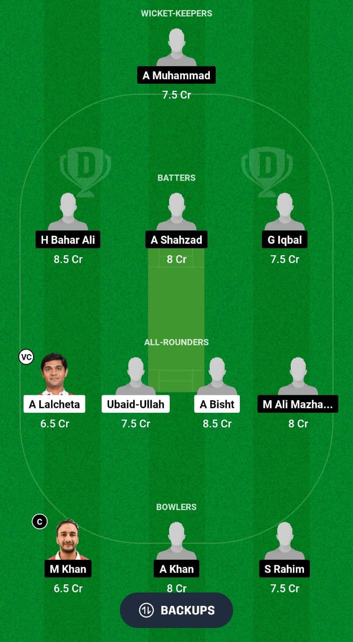 MAT vs IAI Dream11 Prediction Fantasy Cricket Tips Dream11 Team Oman D10 League 2024 