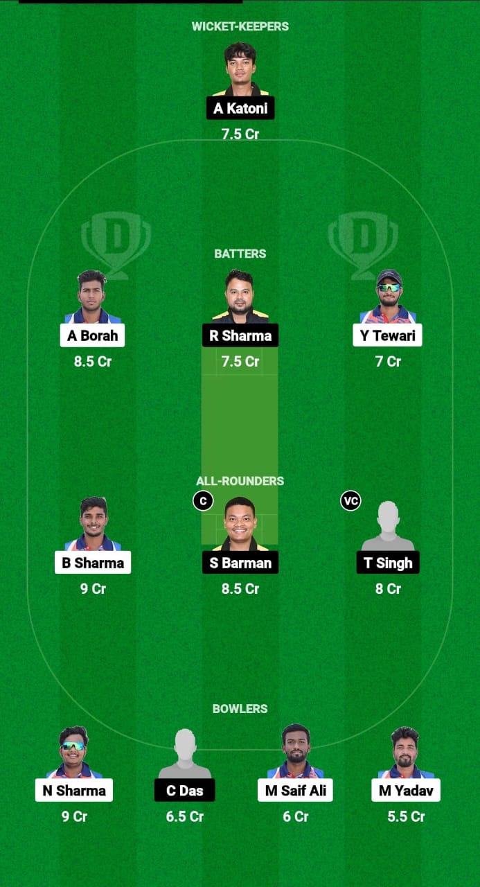 GTC vs CCC Dream11 Prediction Fantasy Cricket Tips Dream11 Team Assam T20 Pride Cup 2024 