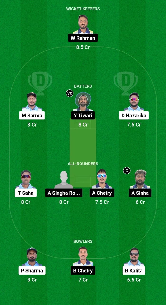 BCC vs RRC Dream11 Prediction Fantasy Cricket Tips Dream11 Team Assam T20 Pride Cup 2024 