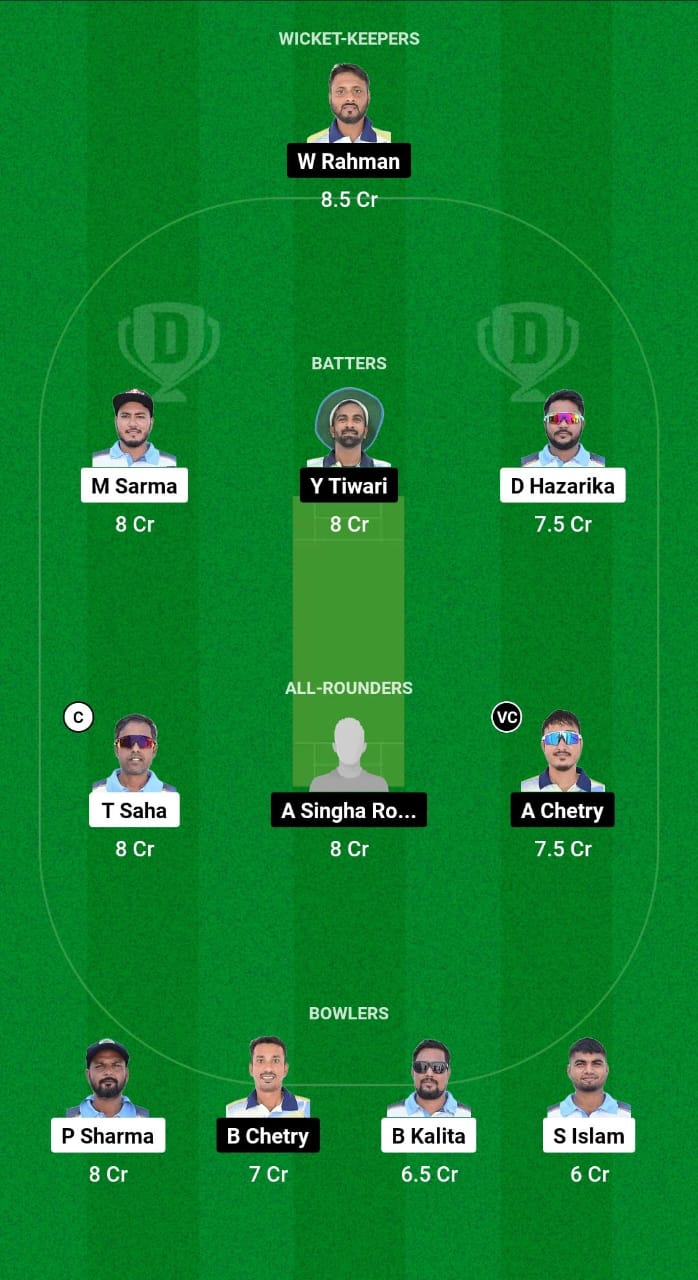 BCC vs RRC Dream11 Prediction Fantasy Cricket Tips Dream11 Team Assam T20 Pride Cup 2024 