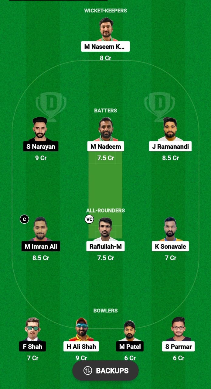 ROS vs YSG Dream11 Prediction Fantasy Cricket Tips Dream11 Team Oman D10 League 2024 