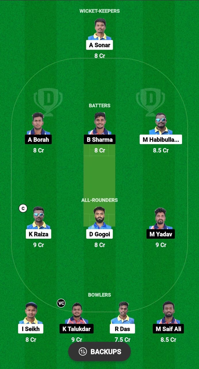 NSC vs GTC Dream11 Prediction Fantasy Cricket Tips Dream11 Team Assam T20 Pride Cup 2024 