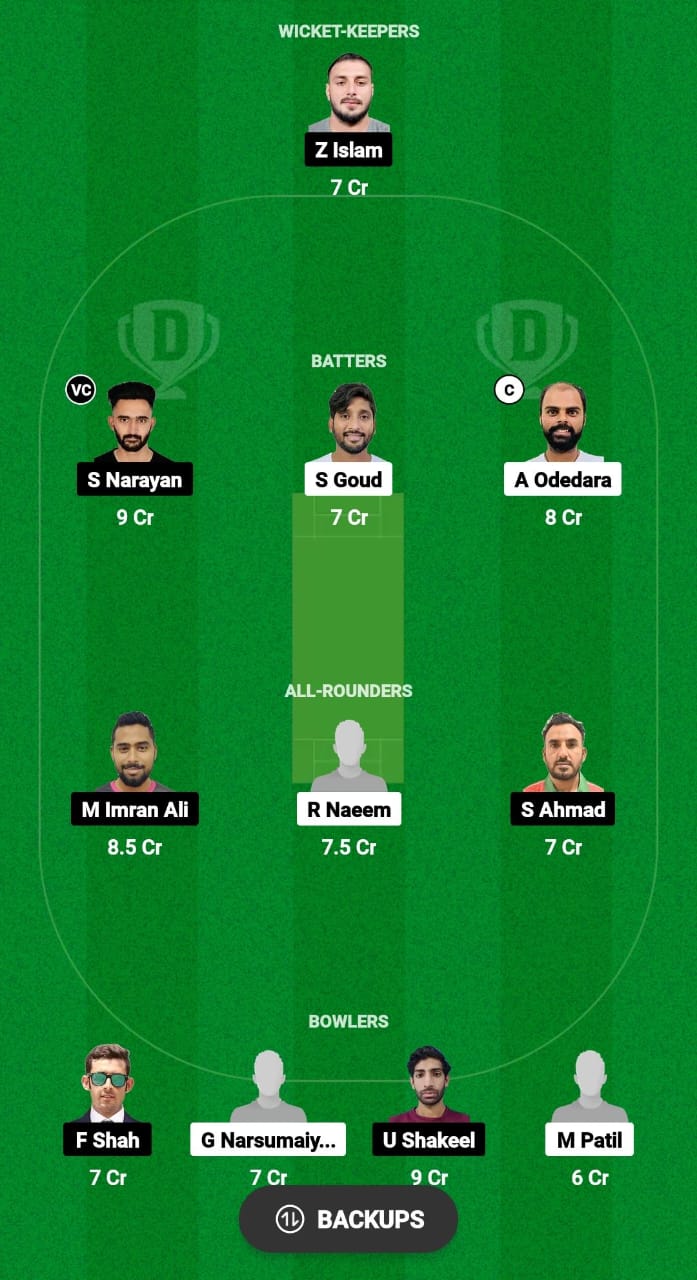 MT vs YSG Dream11 Prediction Fantasy Cricket Tips Dream11 Team Oman D10 League 2024 