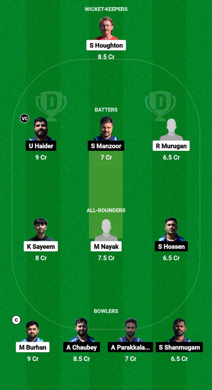 SOS vs ZAS Dream11 Prediction Fantasy Cricket Tips Dream11 Team ECS T10 Croatia 2024 