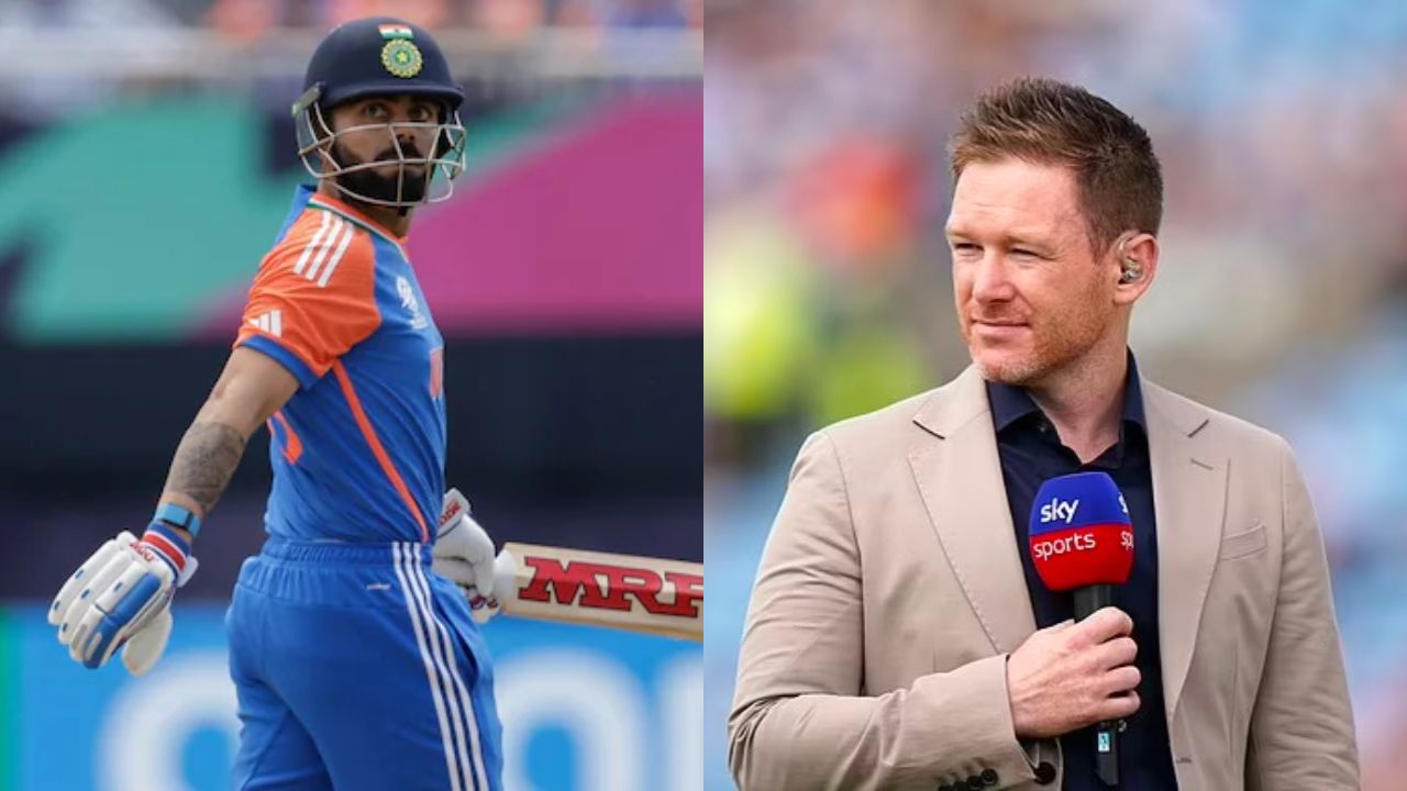 Eoin Morgan and Virat Kohli