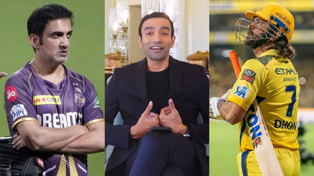 Gautam Gambhir, Robin Uthappa and MS Dhoni