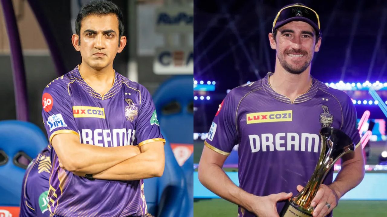 Gautam Gambhir and Mitchell Starc