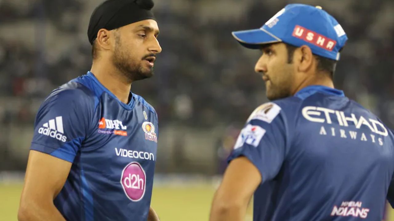 Harbhajan Singh and Rohit Sharma