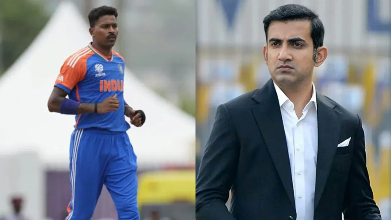 Hardik Pandya and Gautam Gambhir