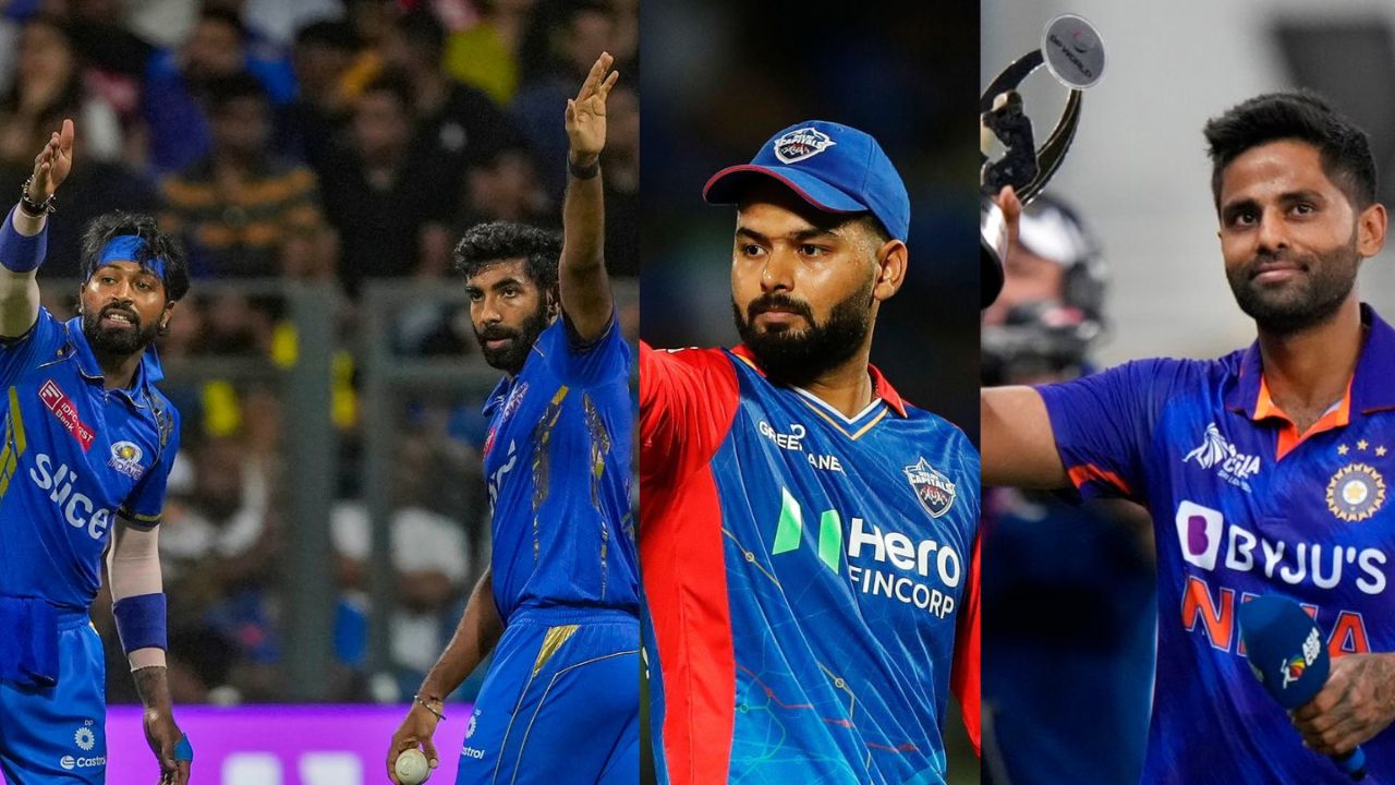 Hardik Pandya, Jasprit Bumrah, Rishabh Pant and Suryakumar Yadav