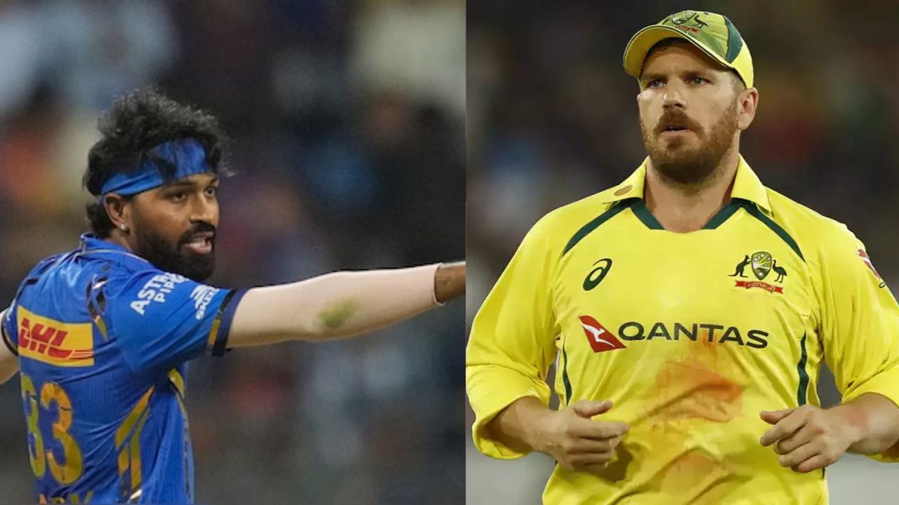 Hardik Pandya and Aaron Finch