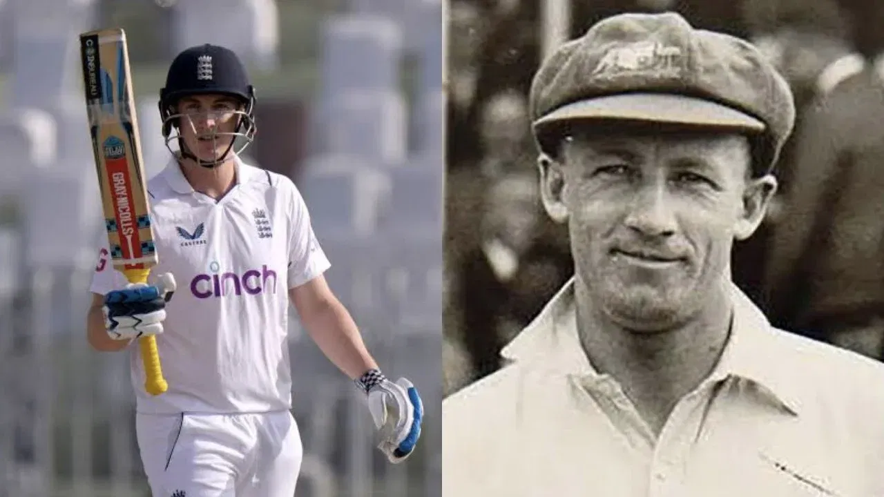 Harry Brook and Don Bradman