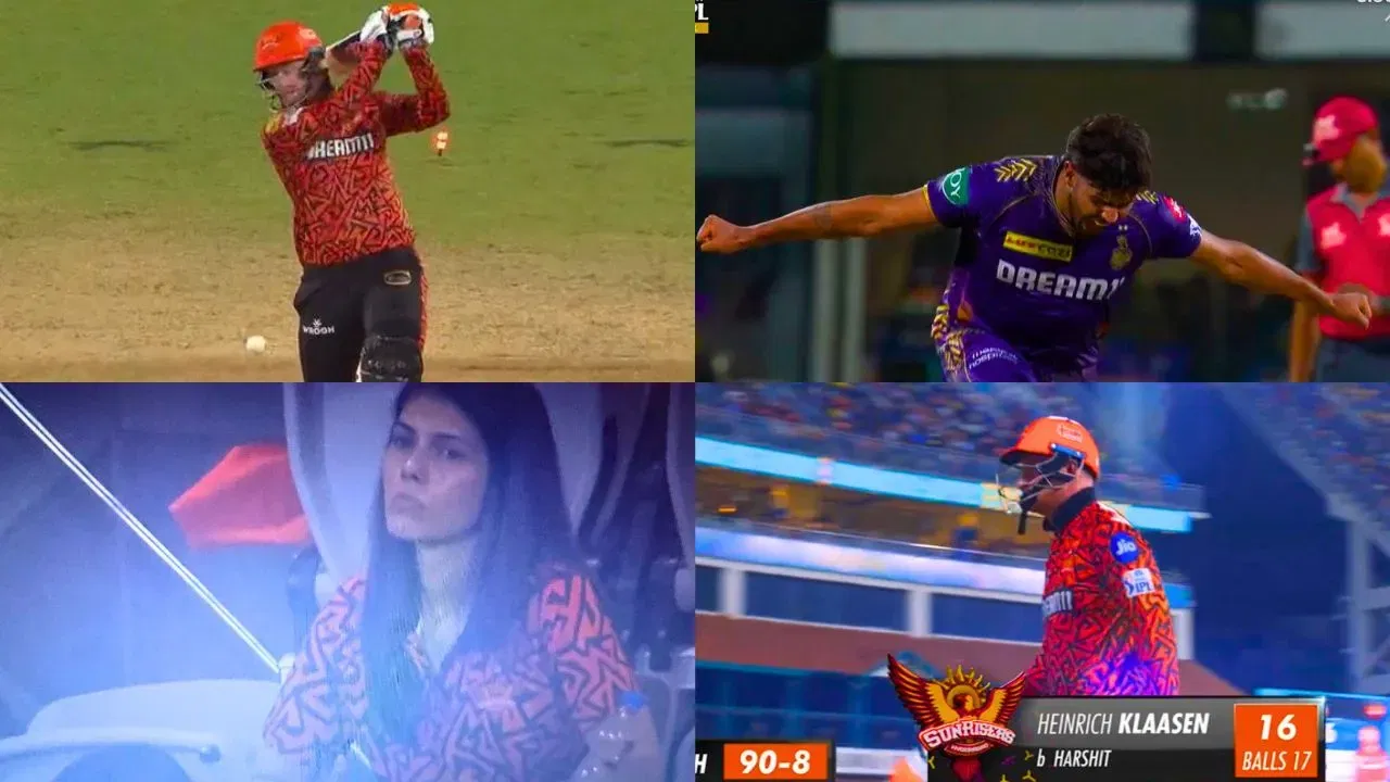 KKR vs SRH: Watch - Kavya Maran looks absolutely heartbroken as Harshit Rana castles Heinrich Klaasen