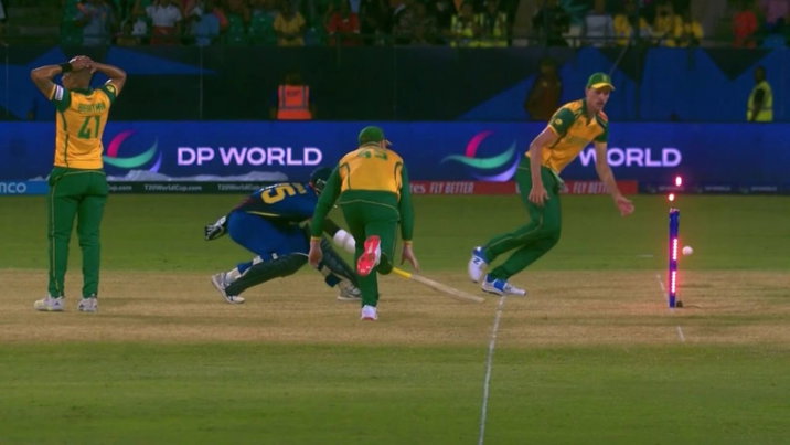Heinrich Klaasen runs out Gulshan Jha