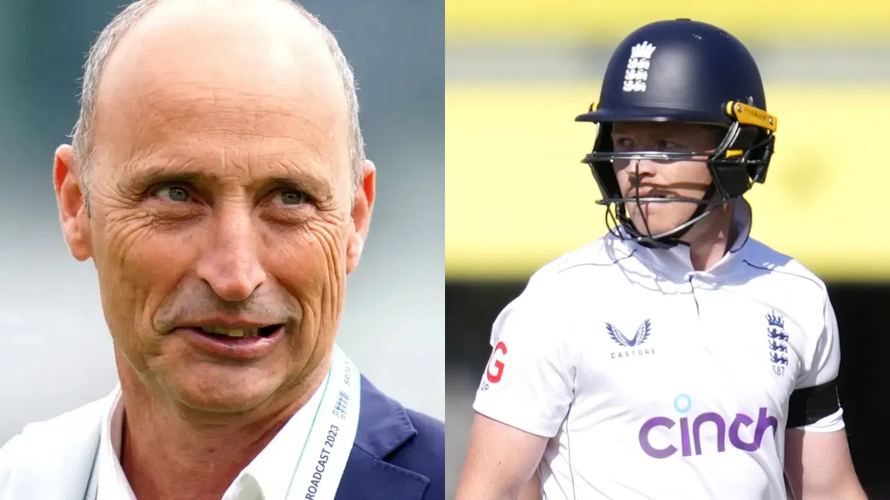 Nasser Hussain and Ollie Pope