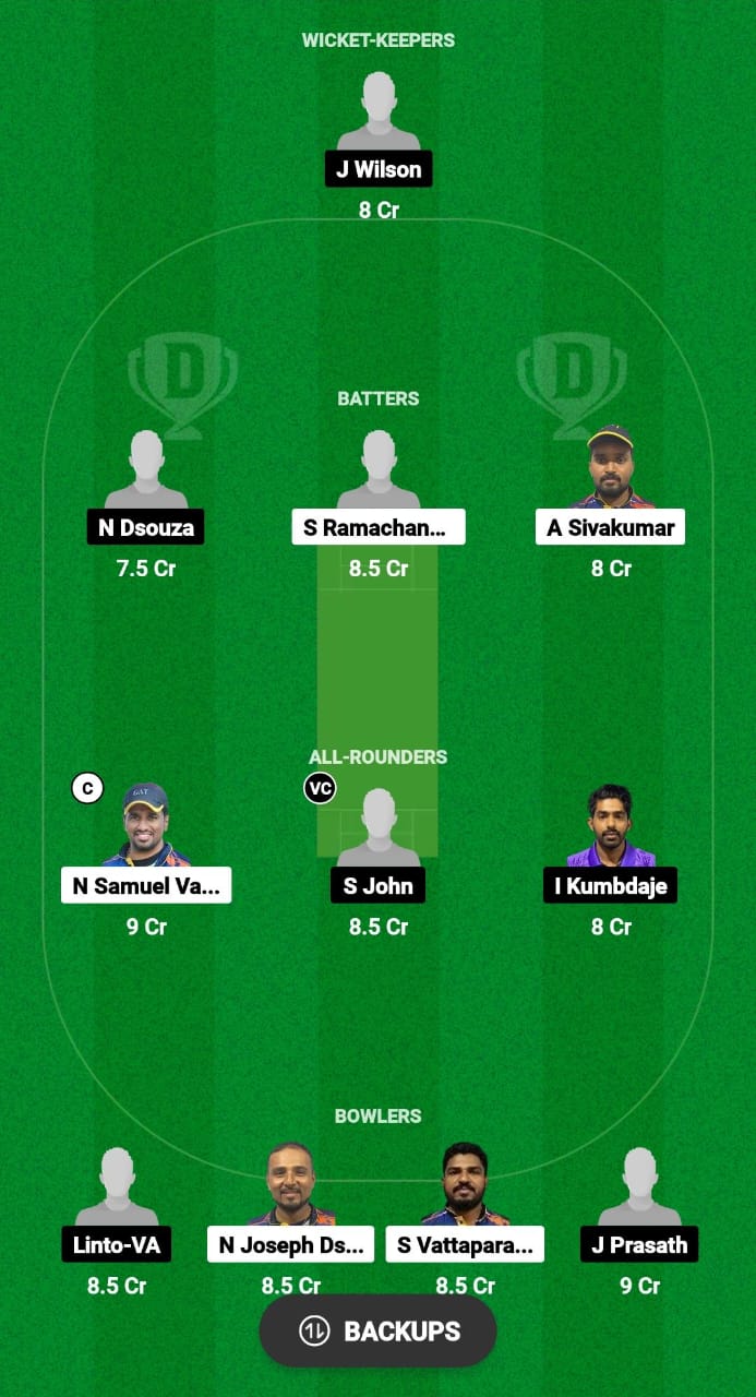 GAT vs AMB Dream11 Prediction Fantasy Cricket Tips Dream11 Team Kuwait T20 Challengers Cup
